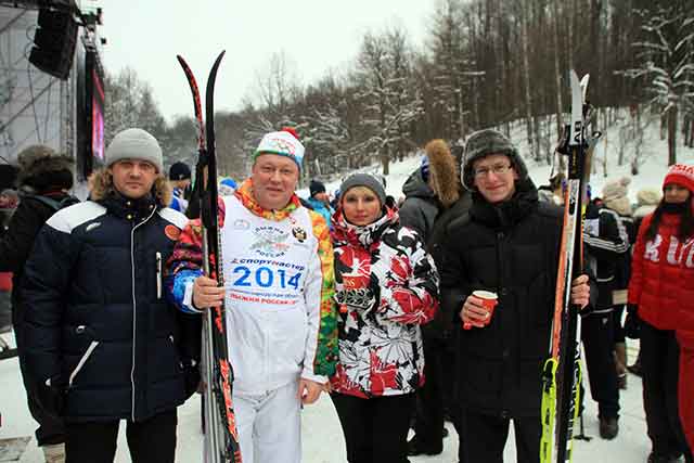 XXXII открытая Всероссийская массовая гонка Лыжня России 2014