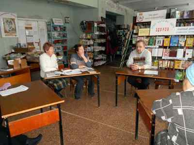 Участники встречи в Запрудновской библиотеке