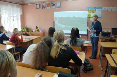 Н.Ю.Шаповал с рассказом о городе Кстово